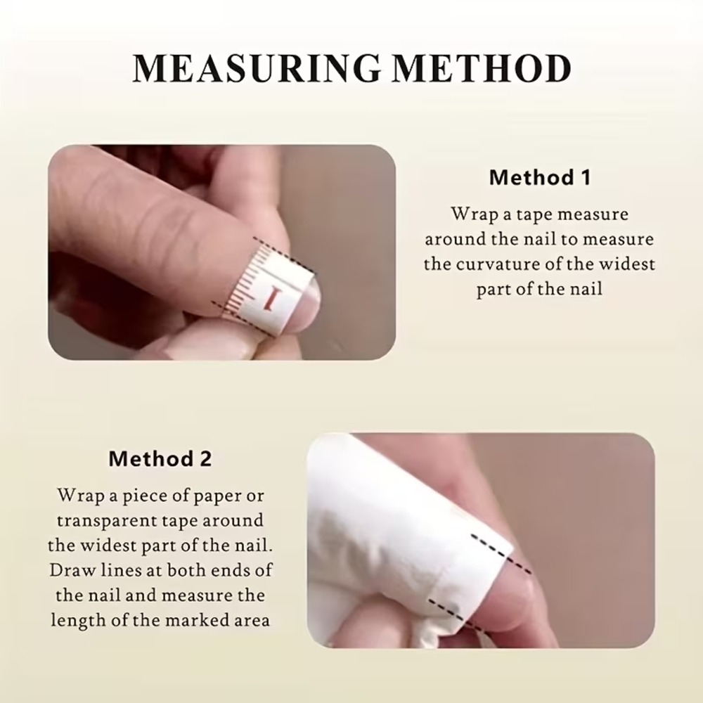 Nude and White French Tips Almond Shape Handmade Press-On Nails - Picture 9 of 10